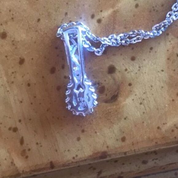 Natural Purple Spinel Sterling Silver Necklace - Picture 5 of 6